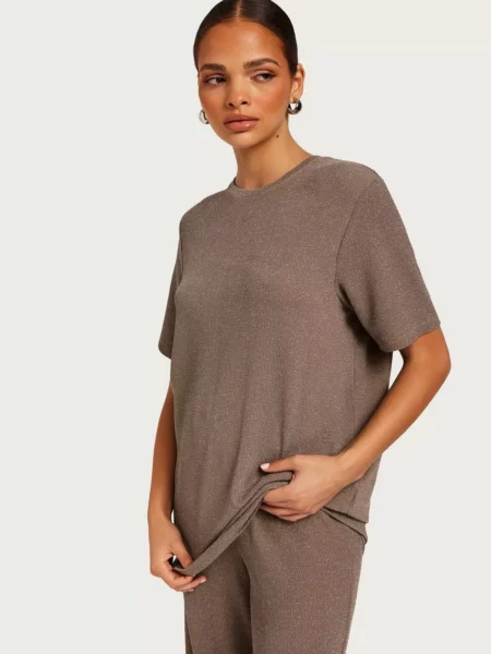 Pieces - Top Brown Nelly Woman GOOFASH