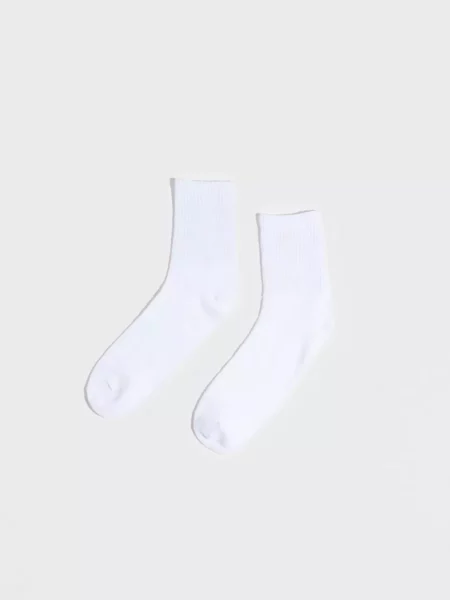 Pieces Women's Socks White - Nelly GOOFASH