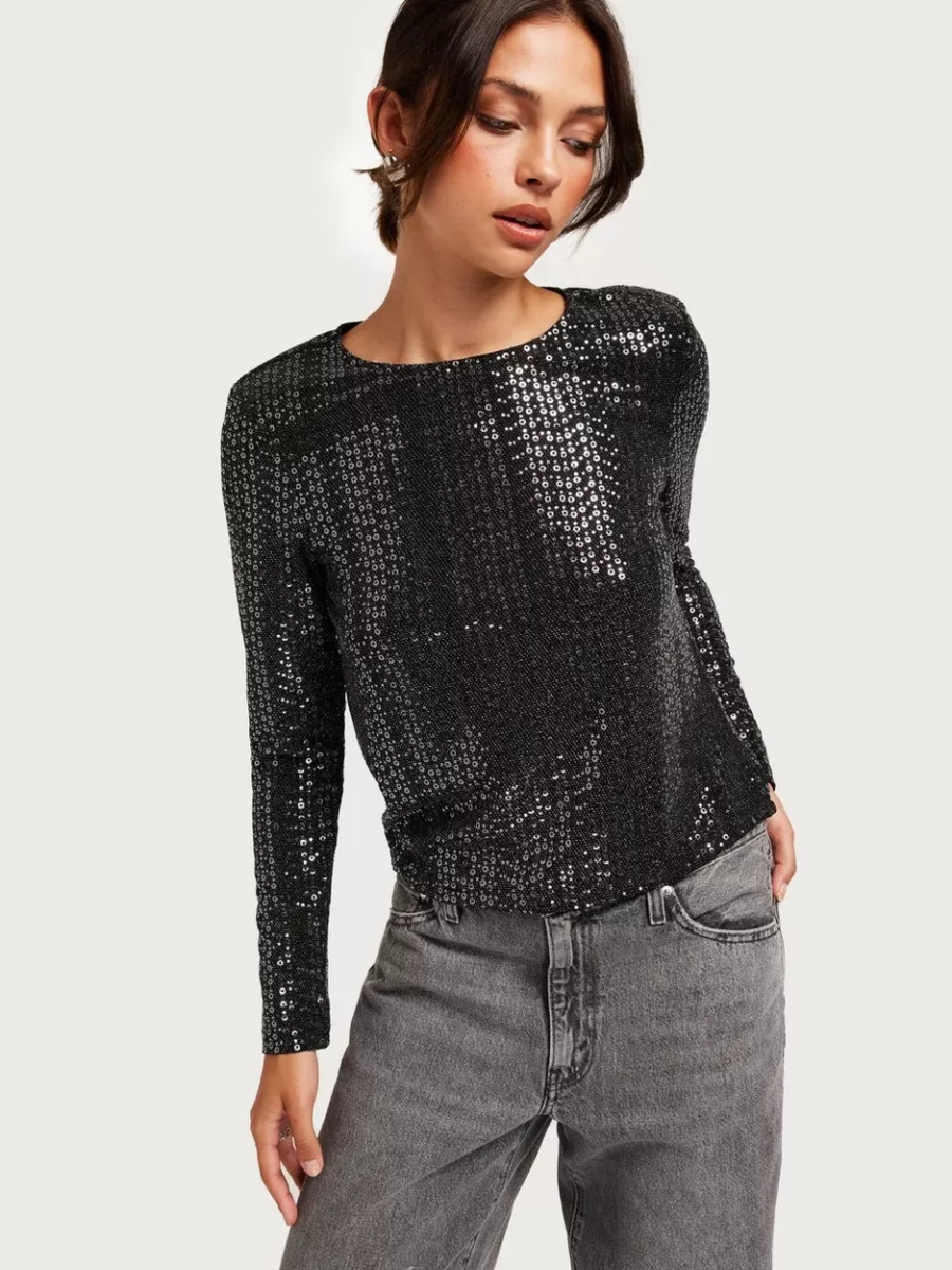 Pieces Womens Top Silver Nelly GOOFASH