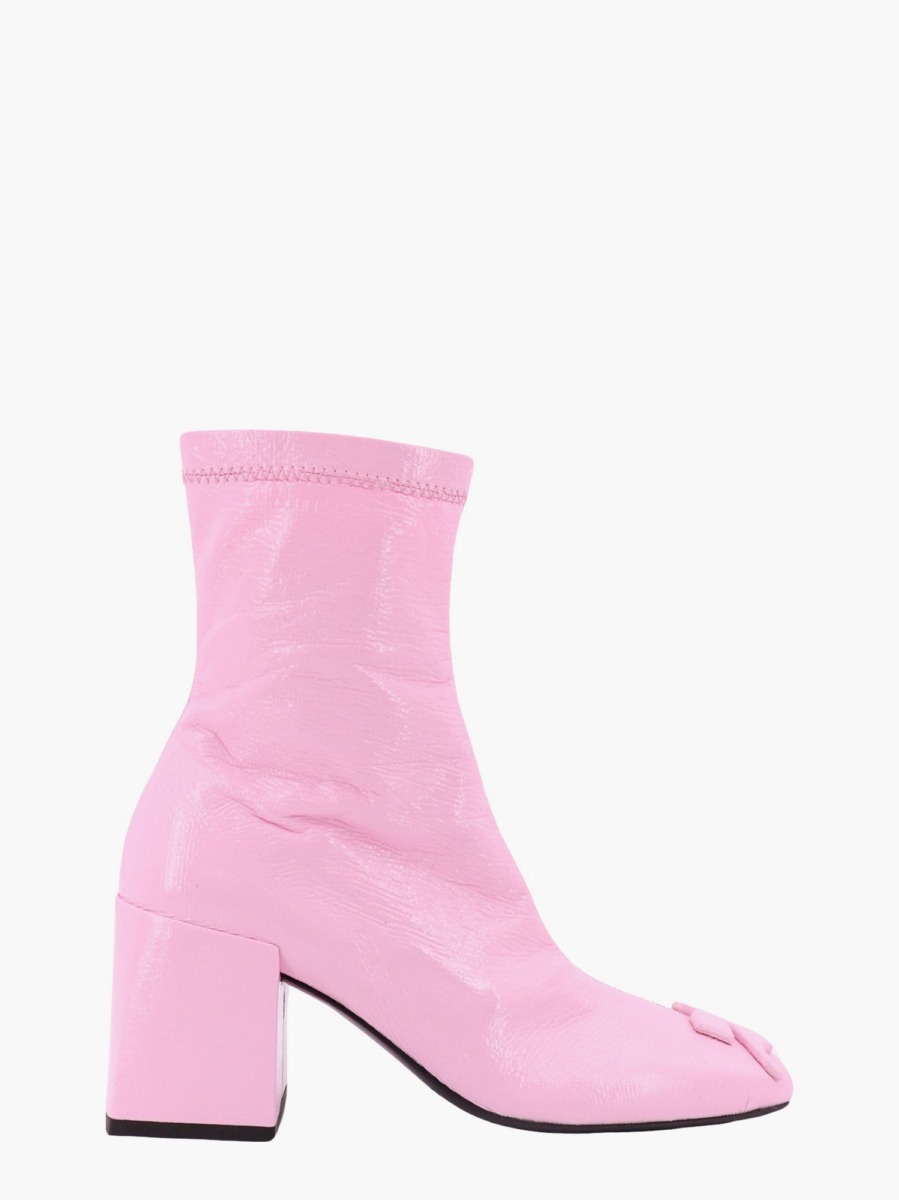 Pink Ankle Boots Nugnes Courreges GOOFASH