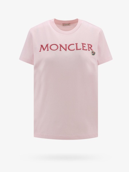 Pink T-Shirt Moncler Woman - Nugnes GOOFASH