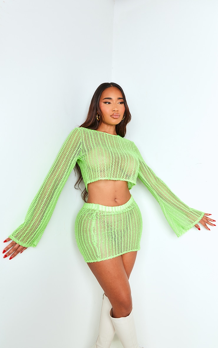 PrettyLittleThing - Crop Top in Green for Woman GOOFASH