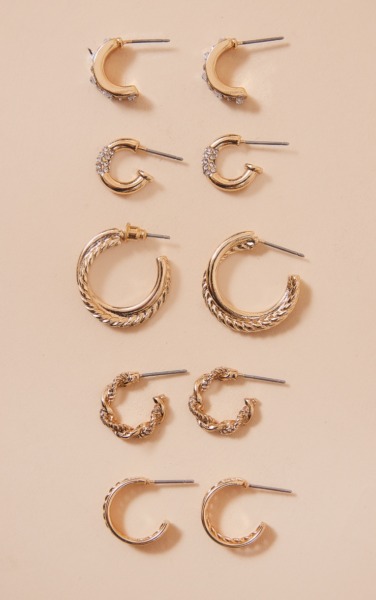 PrettyLittleThing - Gold Earrings - Women GOOFASH
