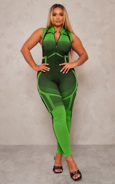 PrettyLittleThing - Green - Woman Jumpsuit GOOFASH