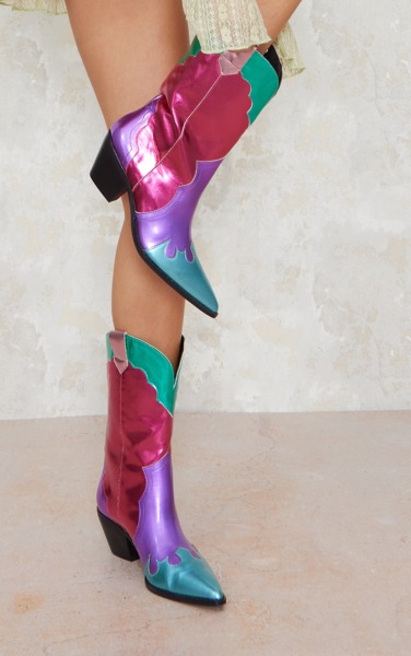 PrettyLittleThing Ladies Boots in Multicolor GOOFASH