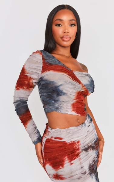 PrettyLittleThing Red Crop Top for Women GOOFASH