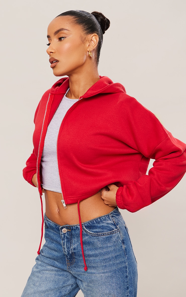 PrettyLittleThing - Red Hoodie for Woman GOOFASH
