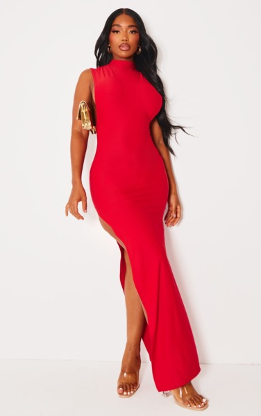 PrettyLittleThing - Red Maxi Dress for Women GOOFASH