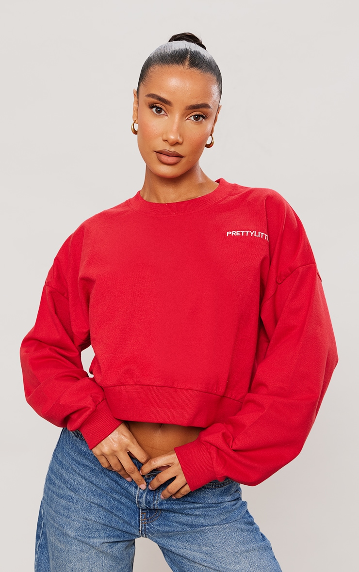 PrettyLittleThing - Red Sweatshirt for Women GOOFASH