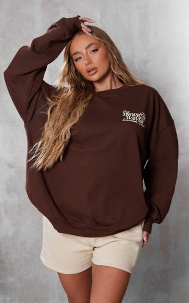 PrettyLittleThing - Sweatshirt Chocolate Women GOOFASH
