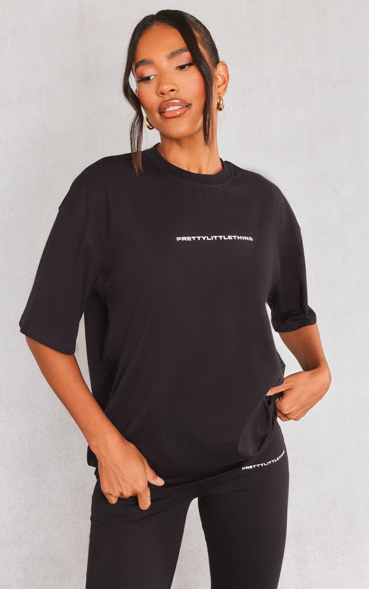 PrettyLittleThing Women's Black T-Shirt GOOFASH