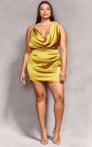 PrettyLittleThing - Womens Bodycon Dress - Yellow GOOFASH