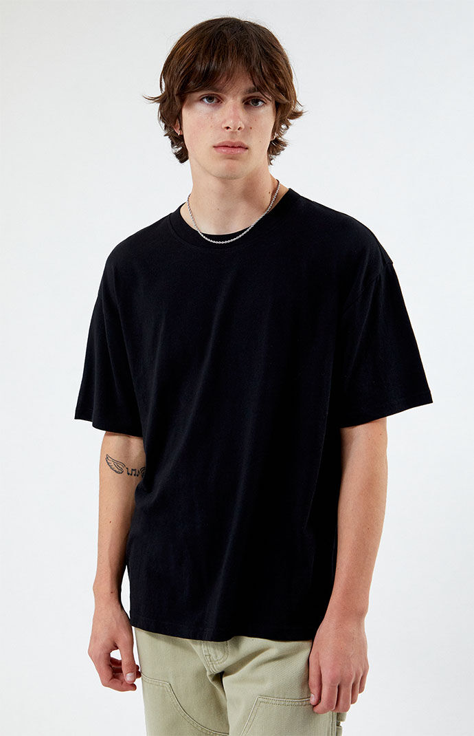 Ps Basics Gents T-Shirt Black at Pacsun GOOFASH