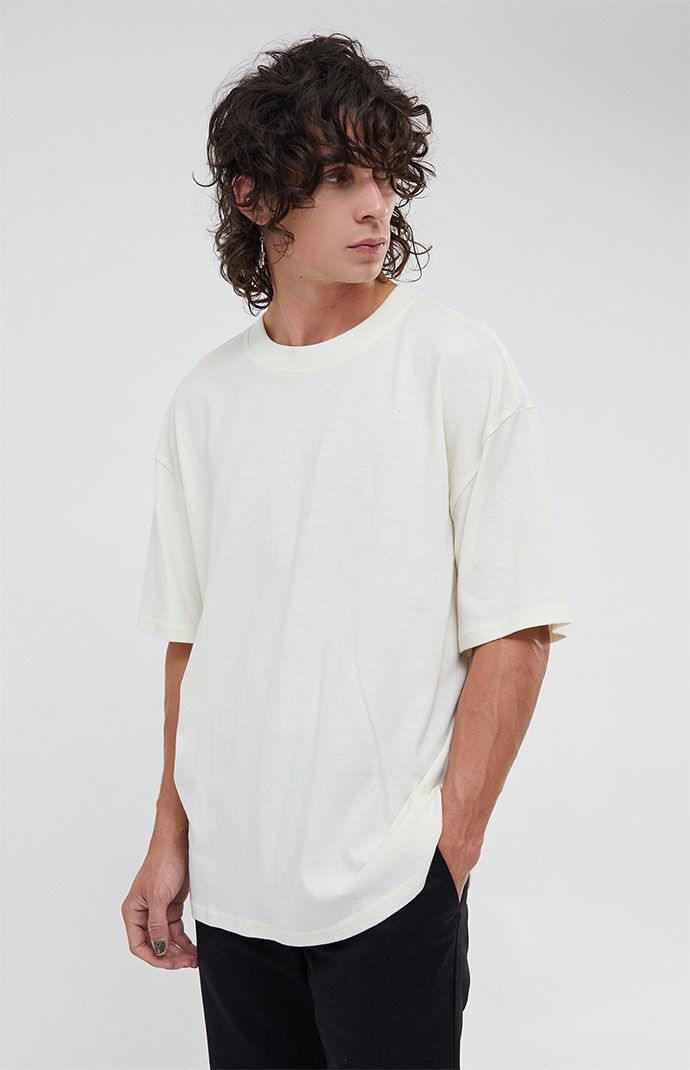 Ps Basics Men T-Shirt White by Pacsun GOOFASH