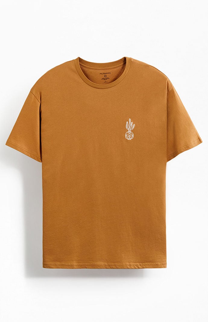 Ps Basics - Men T-Shirt in Brown - Pacsun GOOFASH