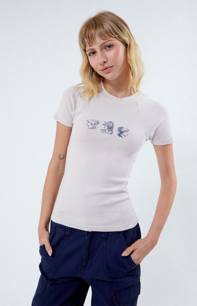 Ps / La Womens T-Shirt in Beige Pacsun GOOFASH