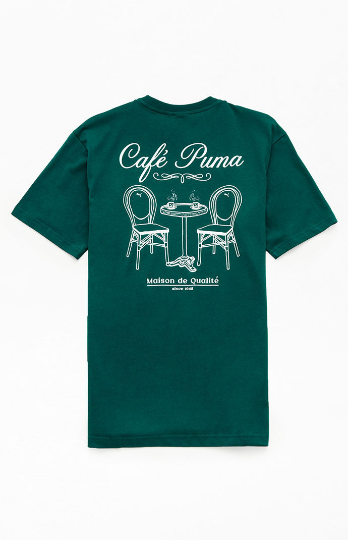 Puma Men's T-Shirt Green Pacsun GOOFASH