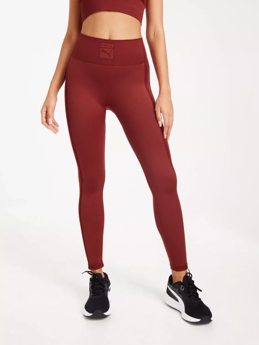 Puma Women's Tights in Red Nelly GOOFASH