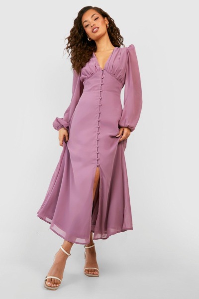 Purple - Midi Dress - Boohoo - Woman GOOFASH