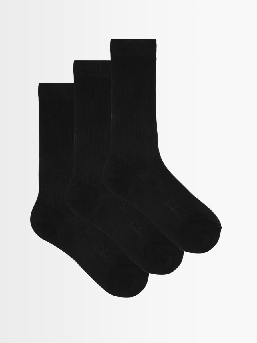 Raey Socks Black Matches Fashion GOOFASH