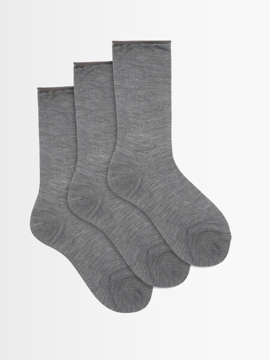 Raey - Socks in Grey by Matches Fashion GOOFASH