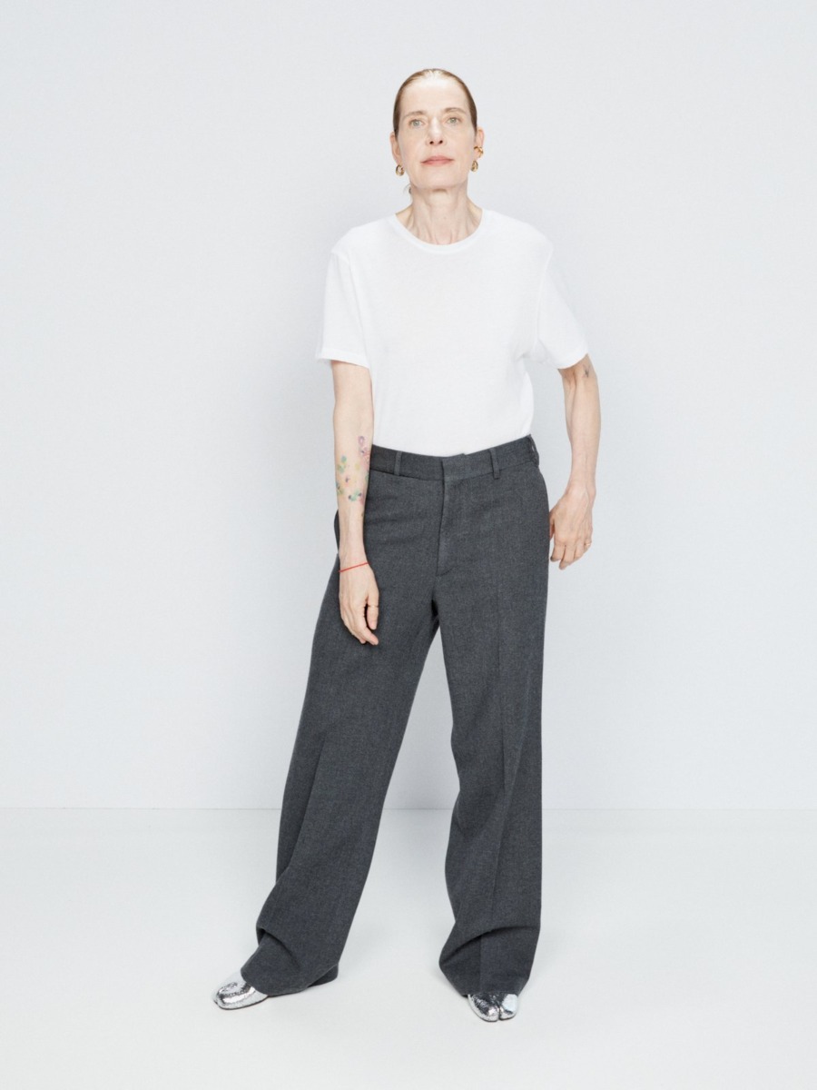 Raey - Wide Leg Trousers in Grey for Woman at Matches Fashion GOOFASH