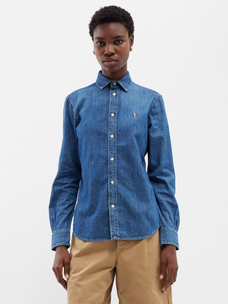 Ralph Lauren - Blue Shirt at Matches Fashion GOOFASH