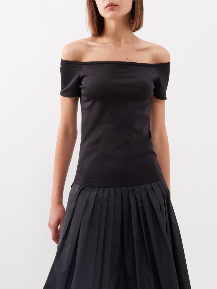 Ralph Lauren - Lady Black Top by Matches Fashion GOOFASH