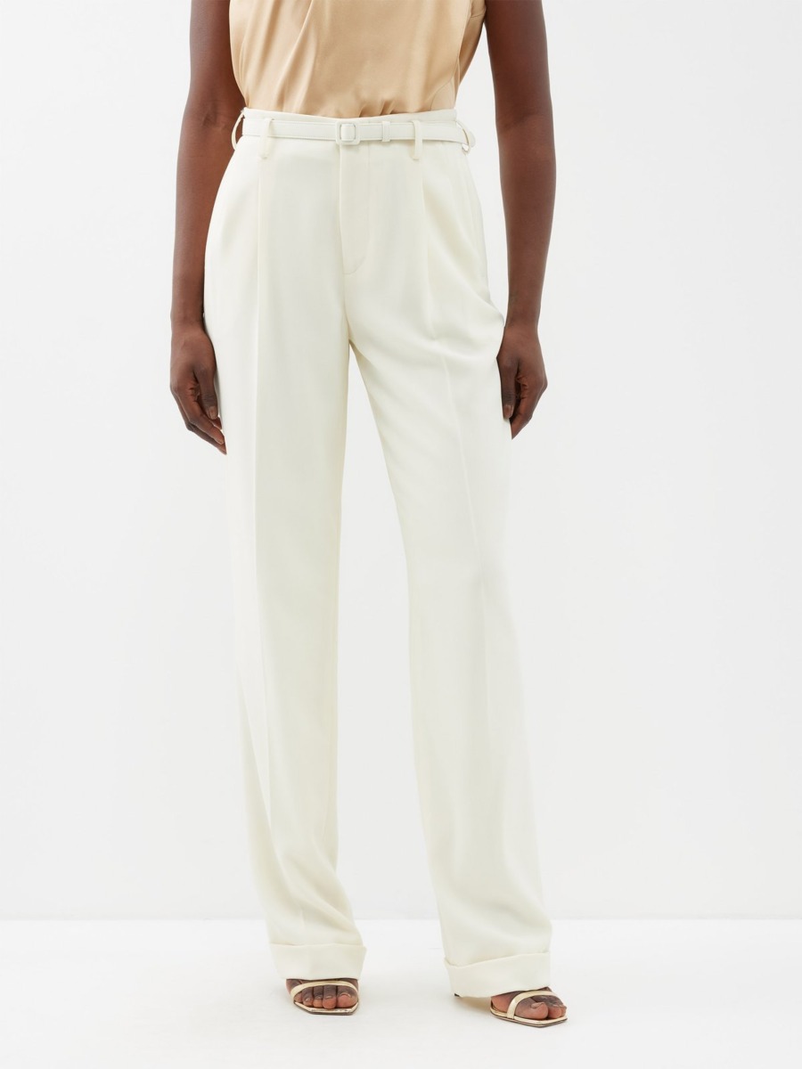 Ralph Lauren - Women's Ivory Trousers by Matches Fashion GOOFASH
