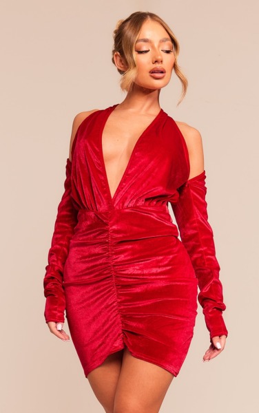 Red - Lady Mini Dress - PrettyLittleThing GOOFASH