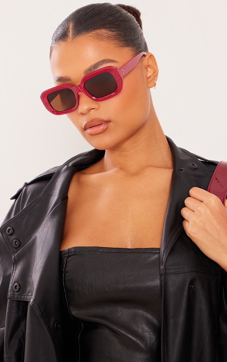 Red Women's Sunglasses - PrettyLittleThing GOOFASH
