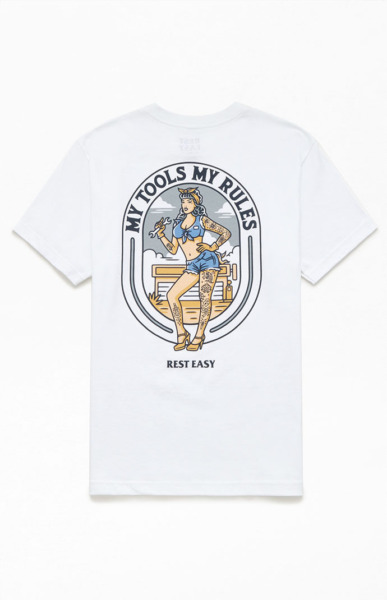Rest Easy - Gent T-Shirt White by Pacsun GOOFASH