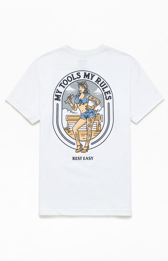 Rest Easy - Gent T-Shirt White by Pacsun GOOFASH