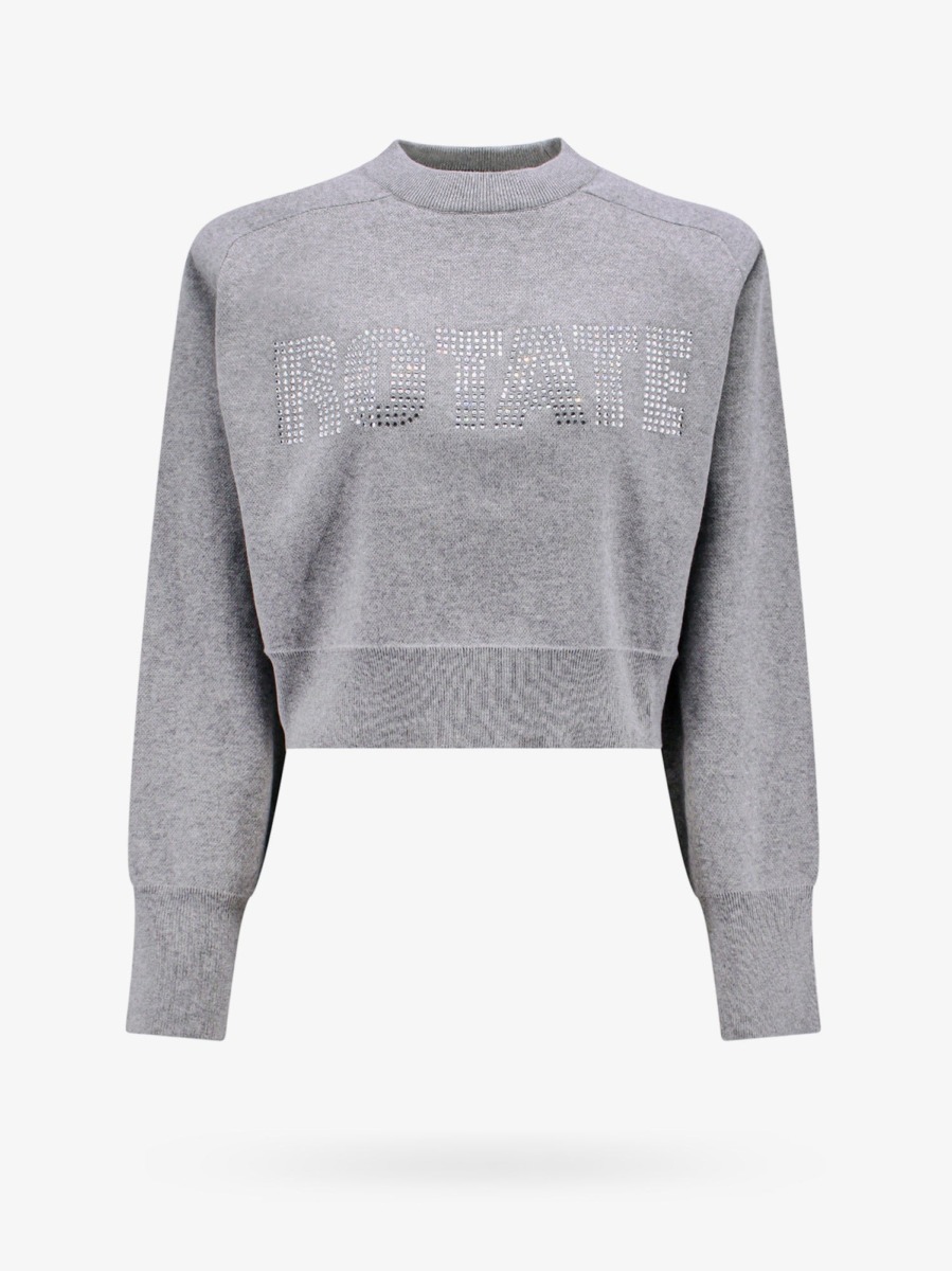Rotate Grey Woman Sweater Nugnes GOOFASH