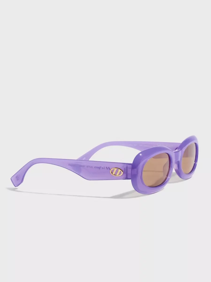 Round Sunglasses - Purple - Nelly GOOFASH