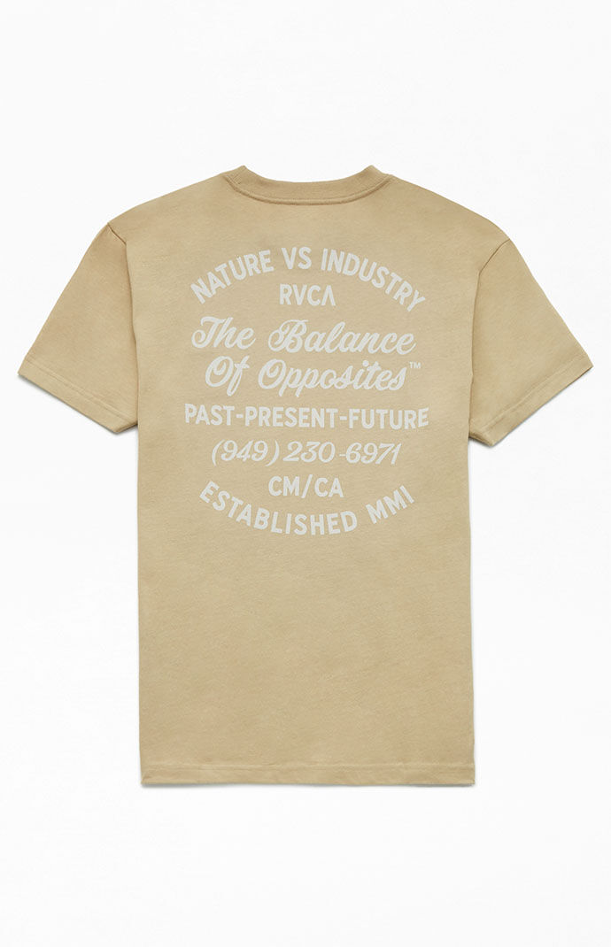 Rvca - Gent Khaki T-Shirt at Pacsun GOOFASH