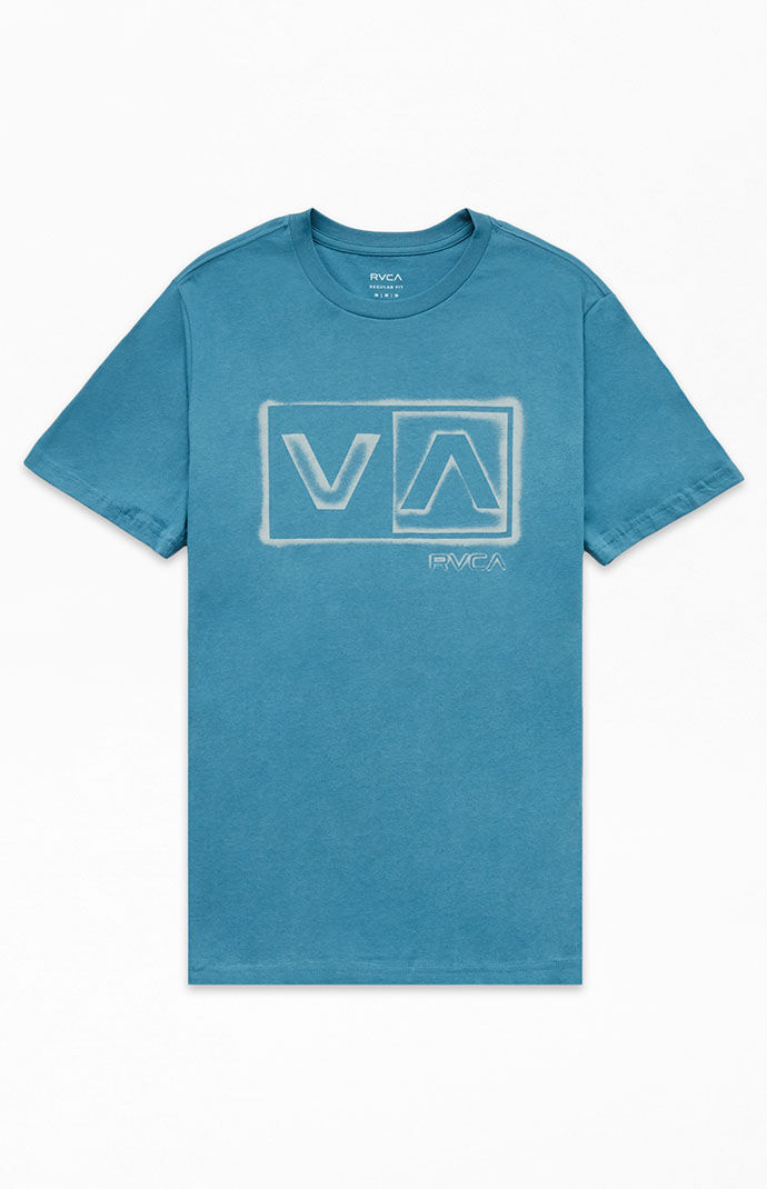 Rvca - Gents Blue T-Shirt from Pacsun GOOFASH