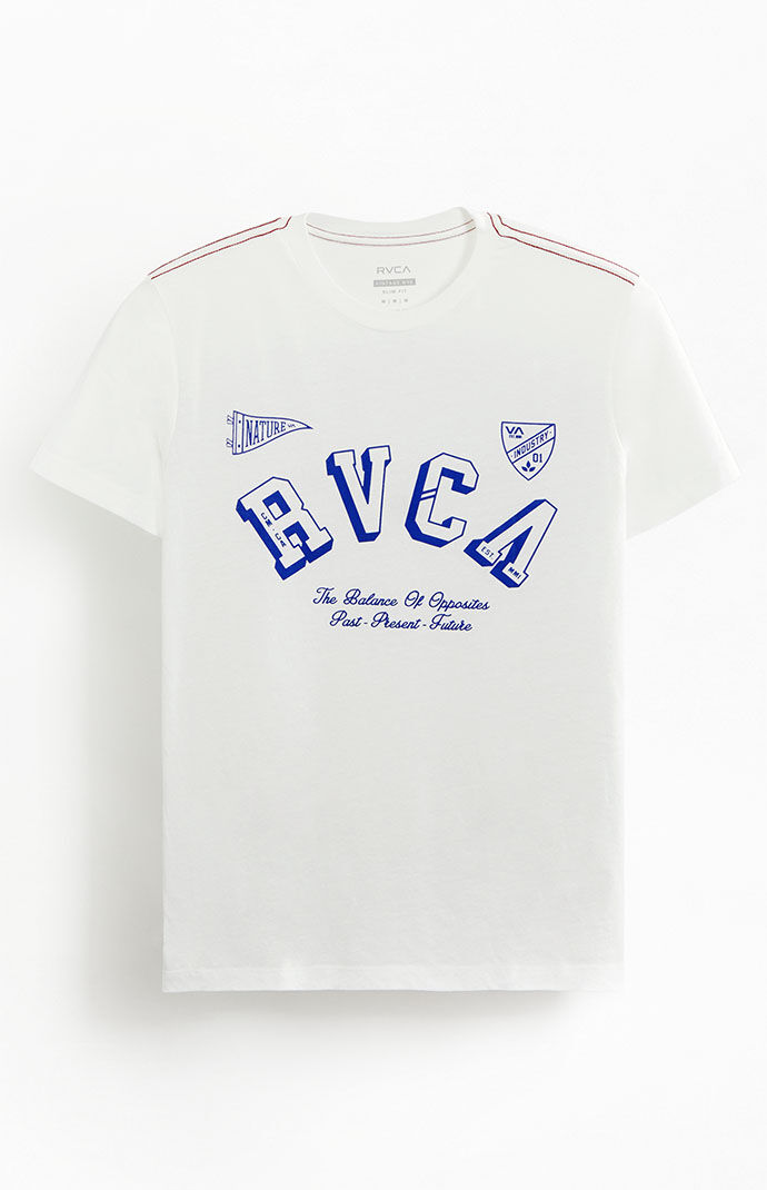 Rvca - Men's White T-Shirt by Pacsun GOOFASH