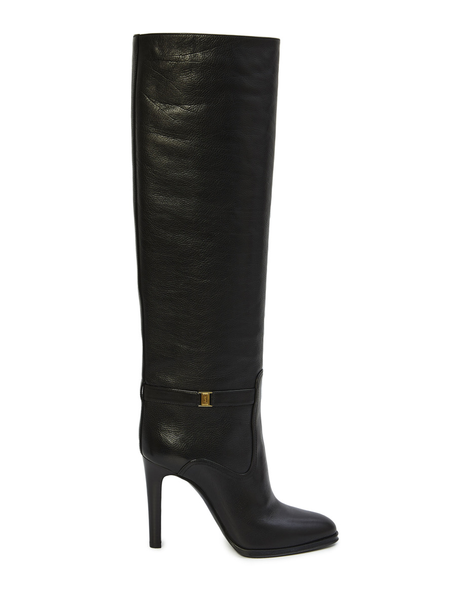 Saint Laurent Ladies Boots Black from Leam GOOFASH