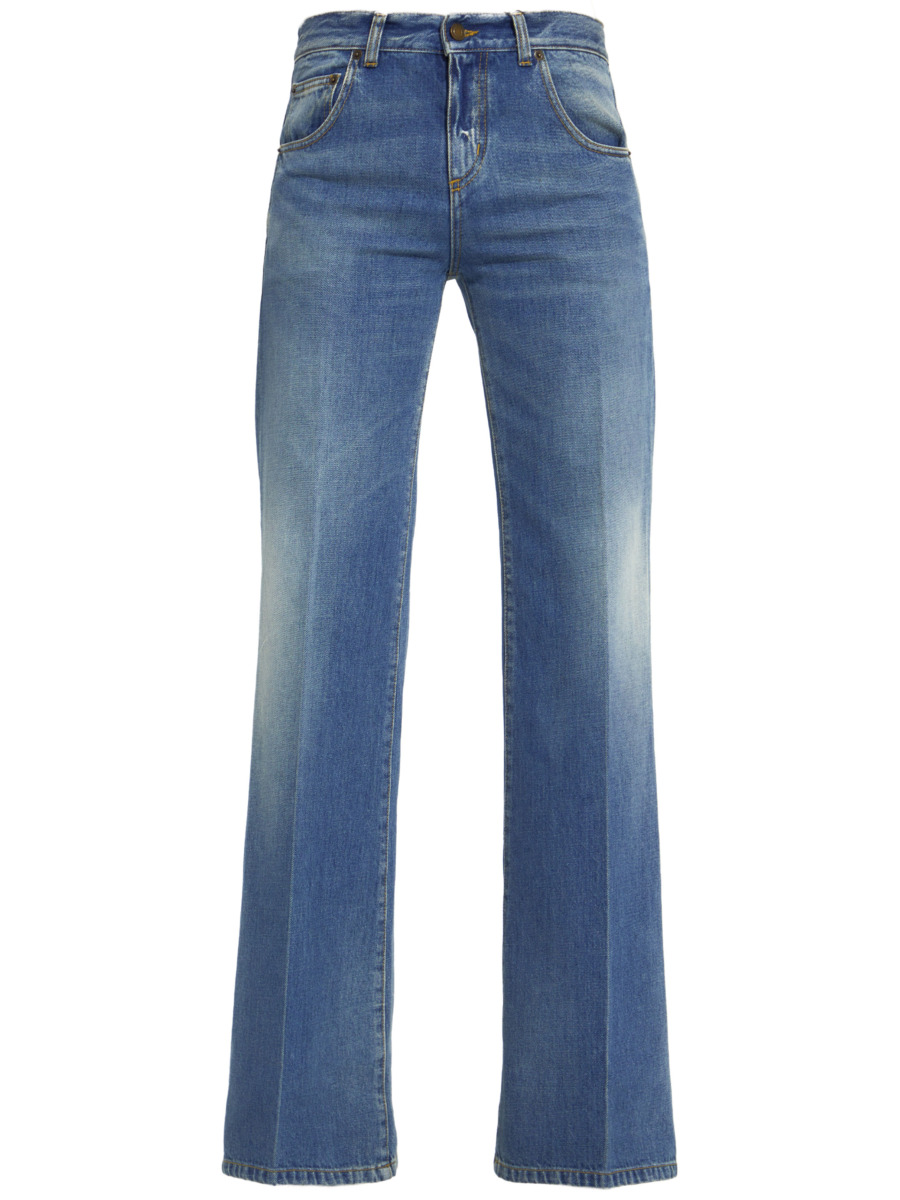 Saint Laurent Ladies Jeans in Blue - Leam GOOFASH