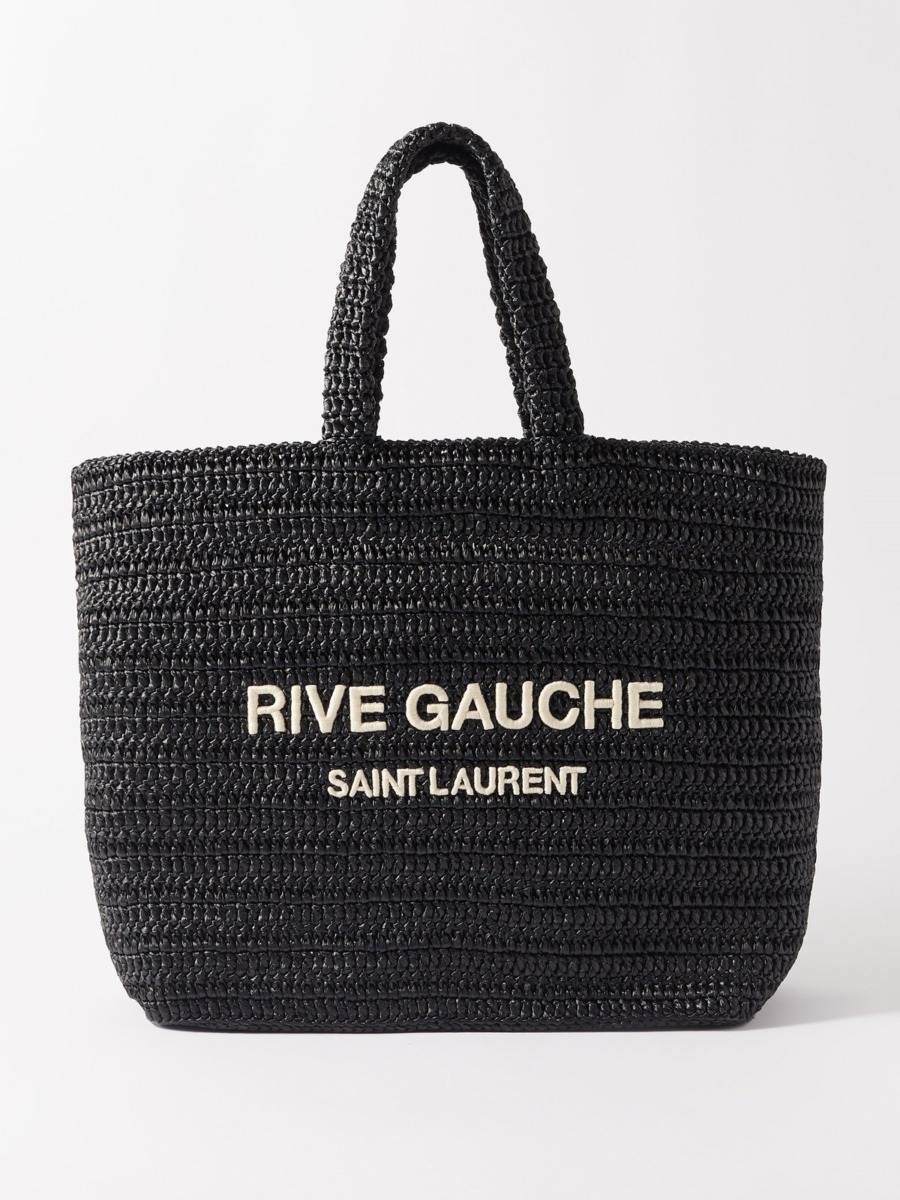 Saint Laurent Womens Black Tote Bag by Matches Fashion GOOFASH