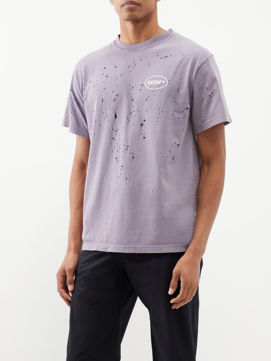 Satisfy Gents T-Shirt Purple by Matches Fashion GOOFASH