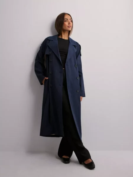 Selected - Ladies Coat in Blue Nelly GOOFASH
