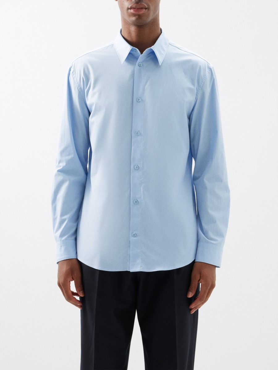 Shirt Blue Gabriela Hearst Gent - Matches Fashion GOOFASH