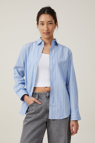 Shirt Blue for Women by Cotton On GOOFASH