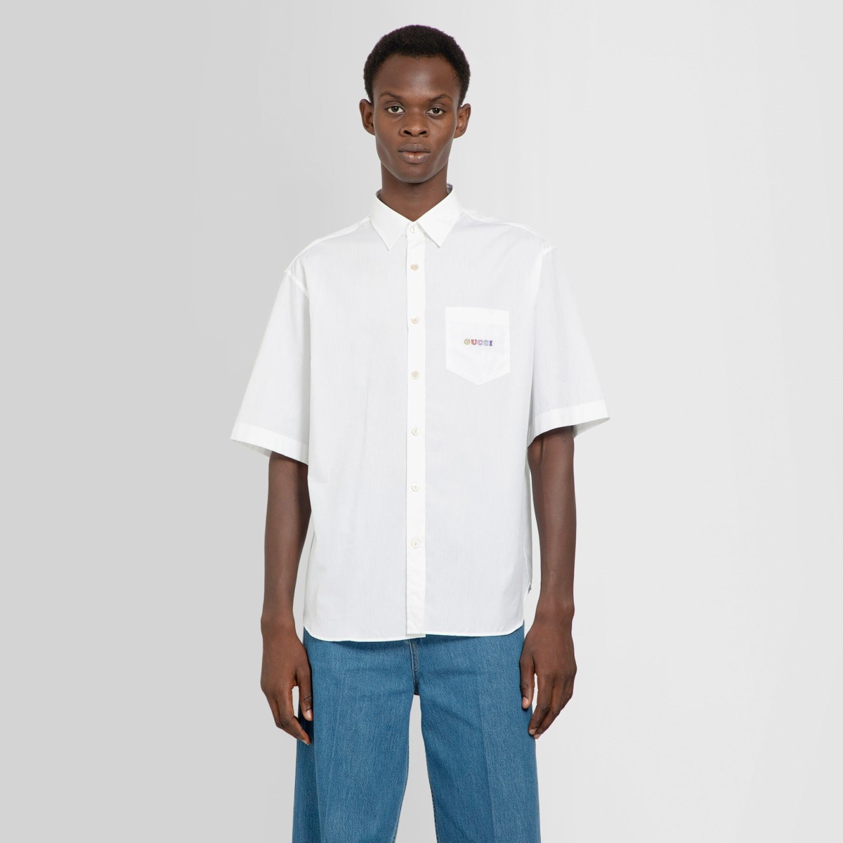 Shirt White for Man at Antonioli GOOFASH