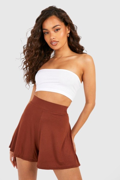 Shorts Brown for Women from Boohoo GOOFASH