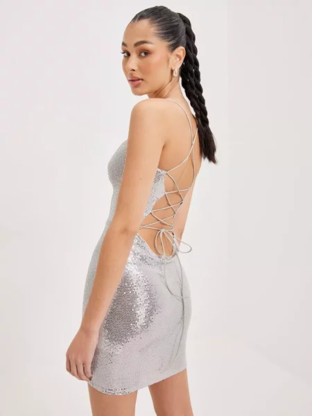 Silver Bodycon Dress for Woman from Nelly GOOFASH