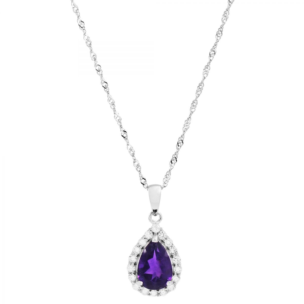 Silver Necklace Gemstone Women - Watch Shop GOOFASH