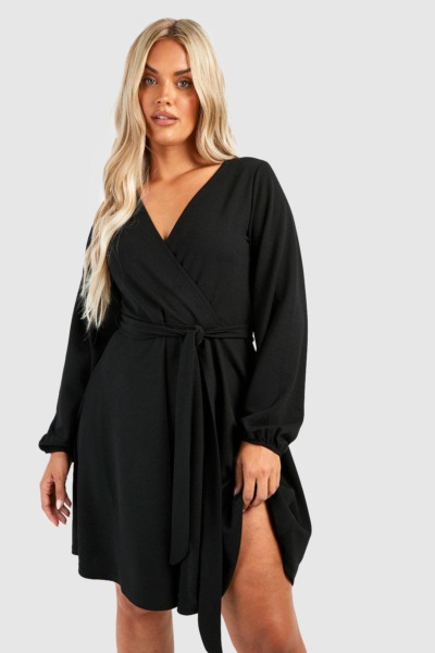 Skater Dress in Black for Woman at Boohoo GOOFASH